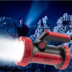 Светодиодный фонарь ЭРА PA-704 прожекторный аккумуляторный IP65 powerbank поворотная рукоять с раскладными подставками | Прожекторные фонари