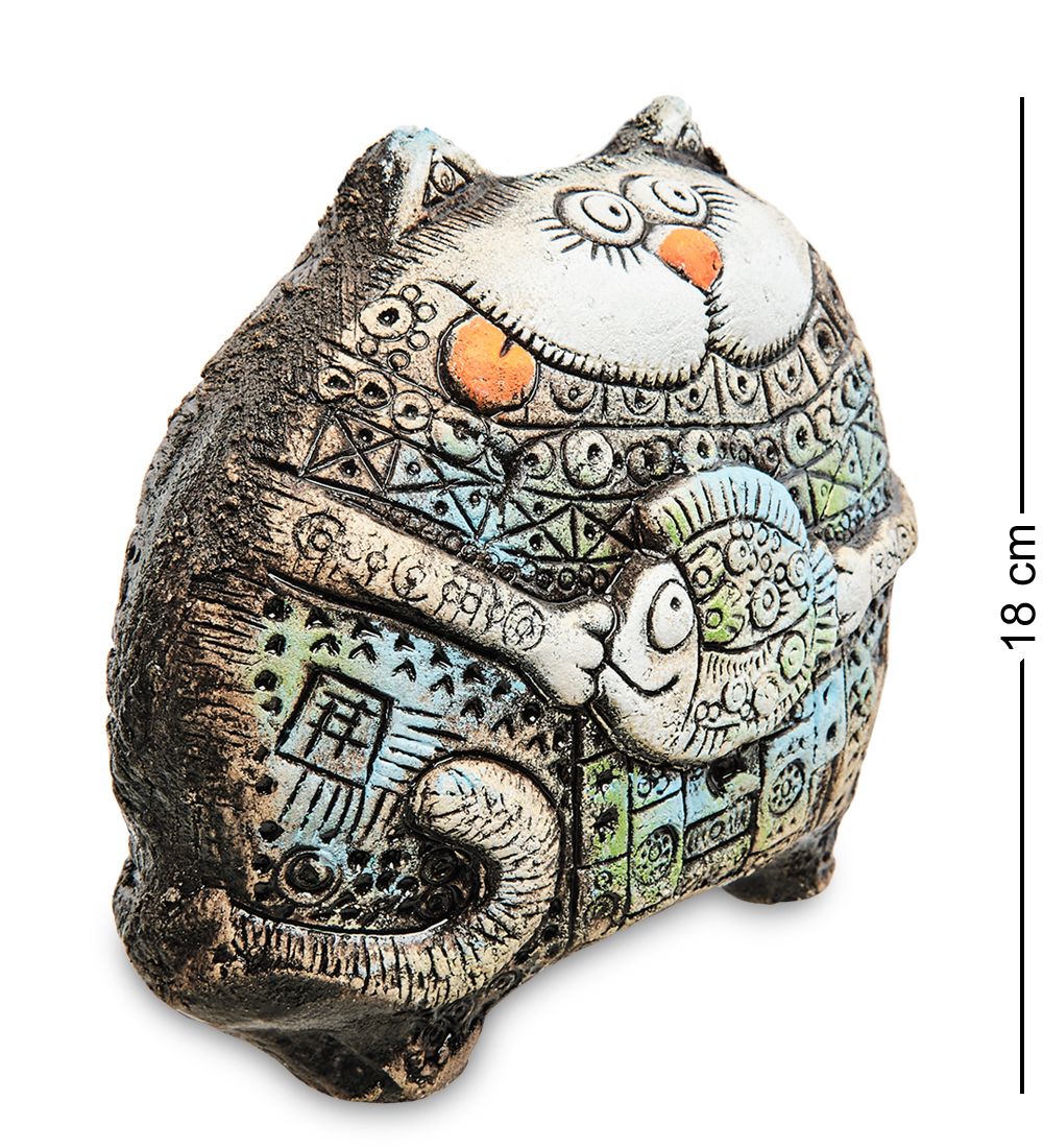 KK- 55 Фигурка «Кот Золотая рота» шамот