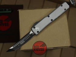 Нож Microtech Ultratech Tanto T/E A+++ - серая рукоять, клинок черный