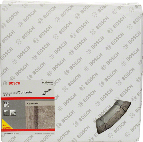 Алмазный отрезной круг Standard for Concrete 230 мм, 10 шт. 2608603243