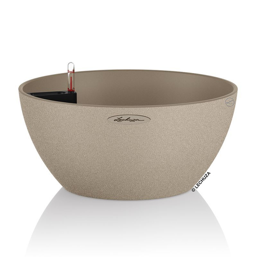 Кашпо Lechuza "Cubeto Color Complete sandy beige" (пластик), D40xH18 см