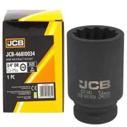 Головка ударная глубокая 3/4'', 34мм (12гр.) JCB JCB-46810034