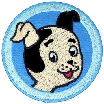 Нашивка Щенок Шарик в круге