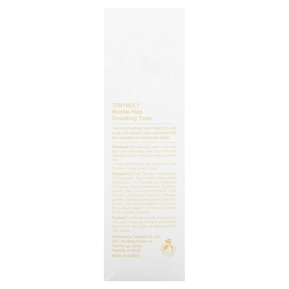 TonyMoly, Wonder, разглаживающий тоник с рисом, 200 мл (6,76 жидк. унц.)