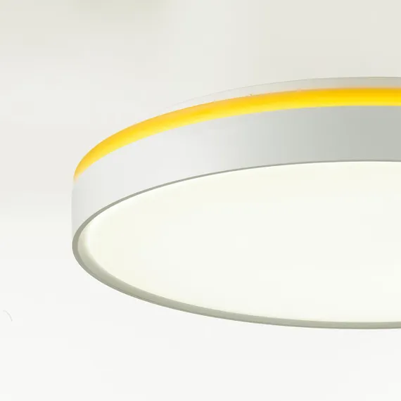 7709/DL COLOR SN 154 Светильник пластик/белый/желтый LED 48Вт 4000К D420 IP43 KEZO YELLOW