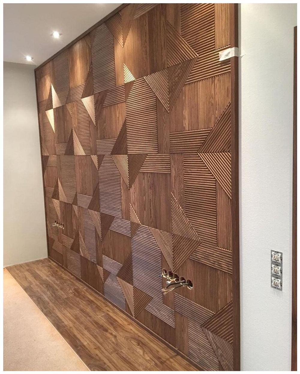 Рифленые стеновые панели из Сосны