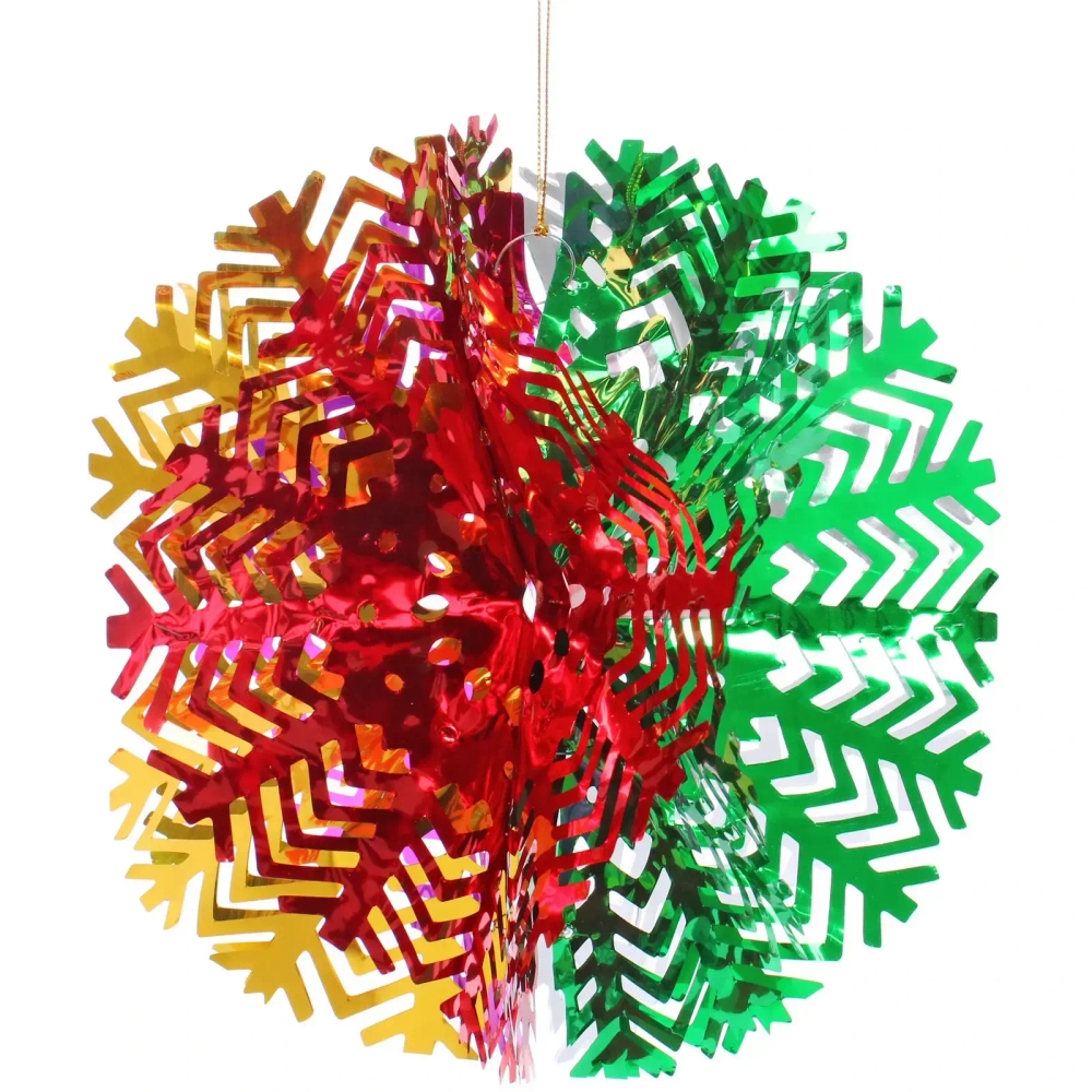 Украшение фольгированное «Снежный шар» d-30 см, Мультицвет