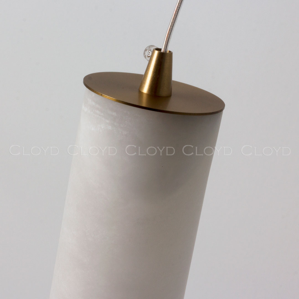 Подвесной светильник Cloyd LERMONT-B P1 / алебастр - латунь (арт.11143)