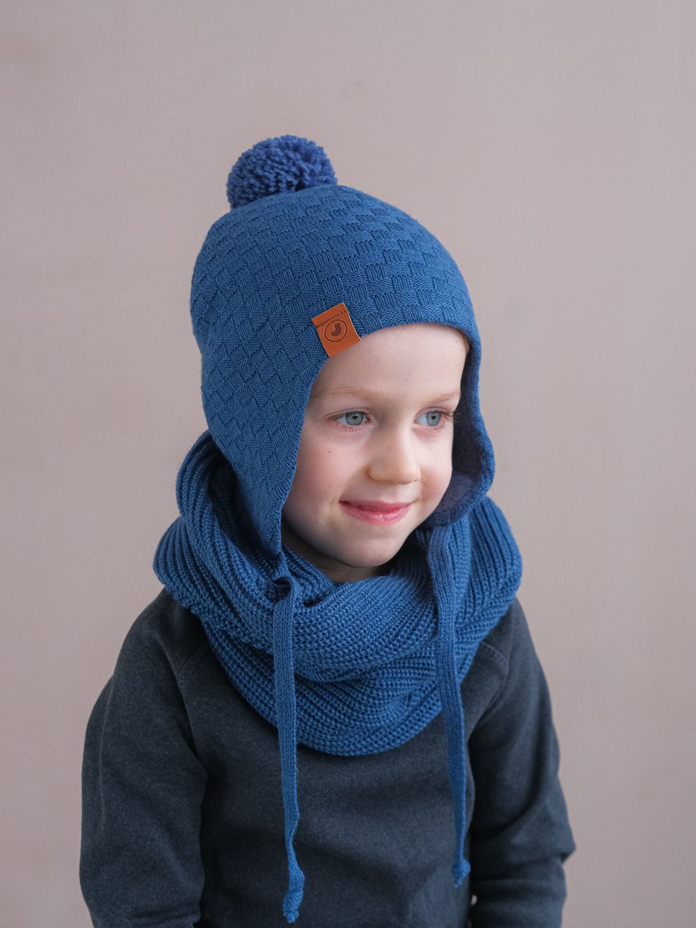 Шапка весенняя/осенняя вязаная КОДИ (Гроза)