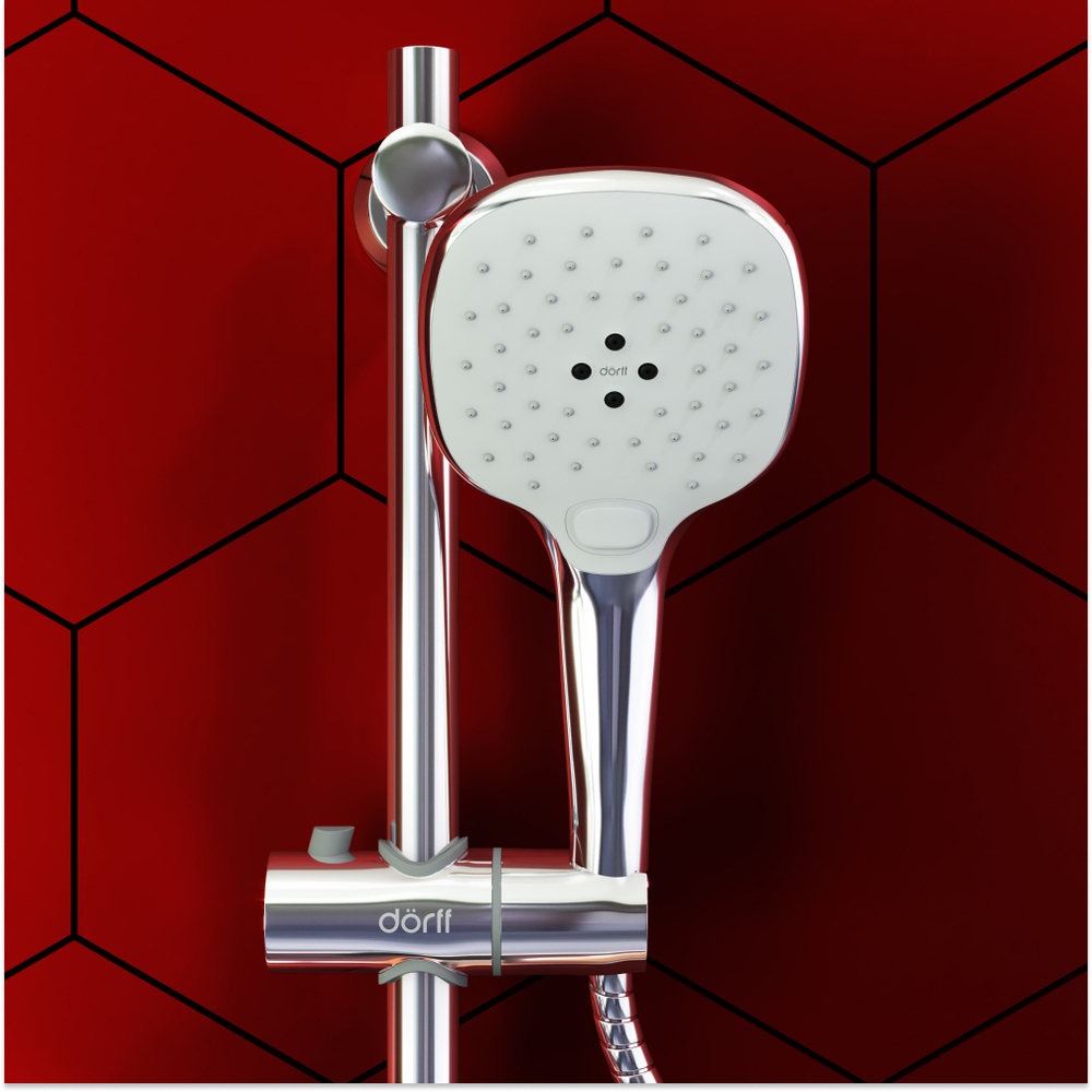 Душевой комплект Dorff Prime D0140000 Хром, белая