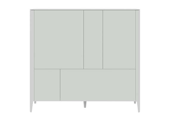 Шкаф Type 3 двери 2 ящика высота 135 см (белый)