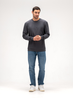 Лонгслив мужской хлопковый. Графит