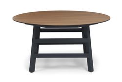 "Рио" стол из HPL круглый Ø160см, H75, цвет столешницы "дуб"