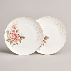 НАБОР ТАРЕЛОК ЗАКУСОЧНЫХ LEFARD "КОРЕЙСКАЯ РОЗА" 2 ШТ. 20,5 СМ (КОР=24ШТ.)