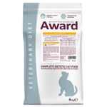 Сухой диетический корм для взрослых кошек AWARD VETERINARY DIET URINARY при мочекаменной болезни струвитного типа 4 кг
