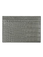 Картхолдер PEEKABOO CROCO серого цвета