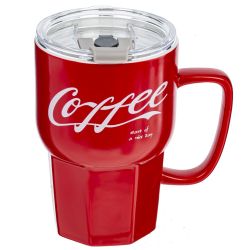 GAEM Кружка с крышкой и трубочкой, 400 мл, L13 W9 H19,5 см, 2в.