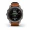 Garmin Fenix 7 Pro Sapphire Solar – титан, коричневый кожаный ремешок