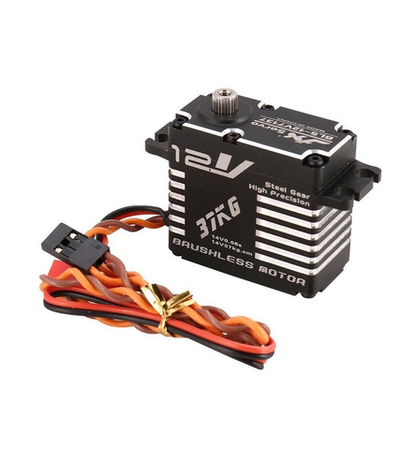 Сервомашинка цифровая JX Servo BLS-12V7137 (71г/37.5/0.08/14.0V) бесколлекторная, Full metal