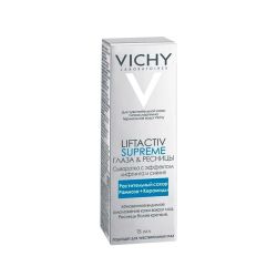 Vichy Liftactiv Supreme Yeux & Lashes Сыворотка с эффектом лифтинга и сияния для кожи вокруг глаз, 15 мл