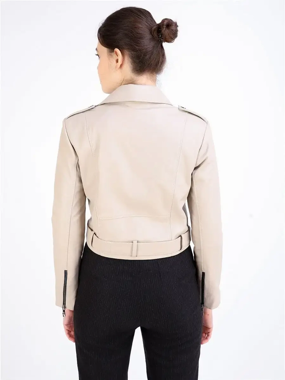 Женская косуха/кожаная/кожаная куртка/Турция