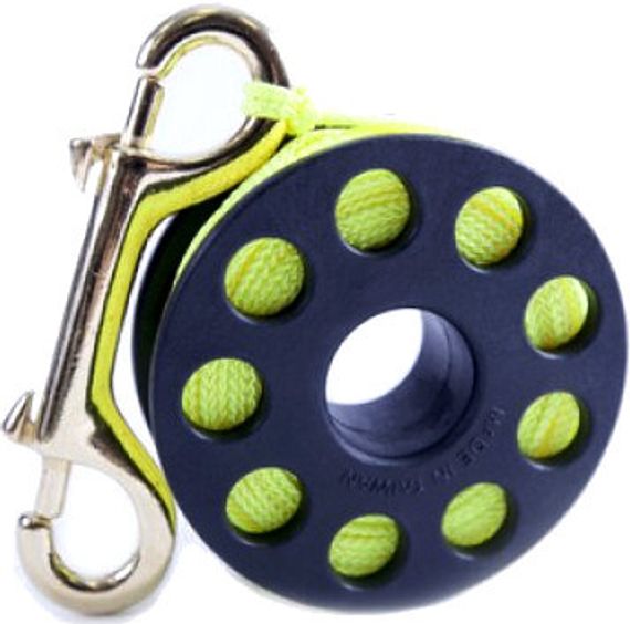 Катушка ProBlue с желтым линем и стальным карабином 20 метров