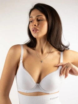 Бюстгальтер для кормления "Элизе" белый