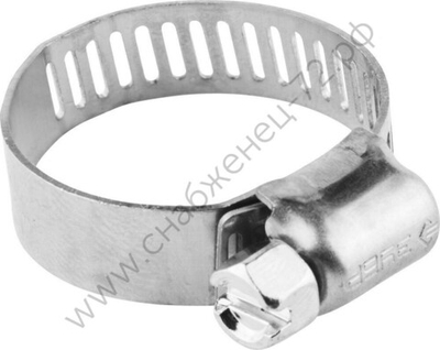 ЗУБР НХ-8П 13-26 мм, просечная лента 8 мм, хомут нержавеющий, 200 шт, Профессионал (37811-13-26-200)