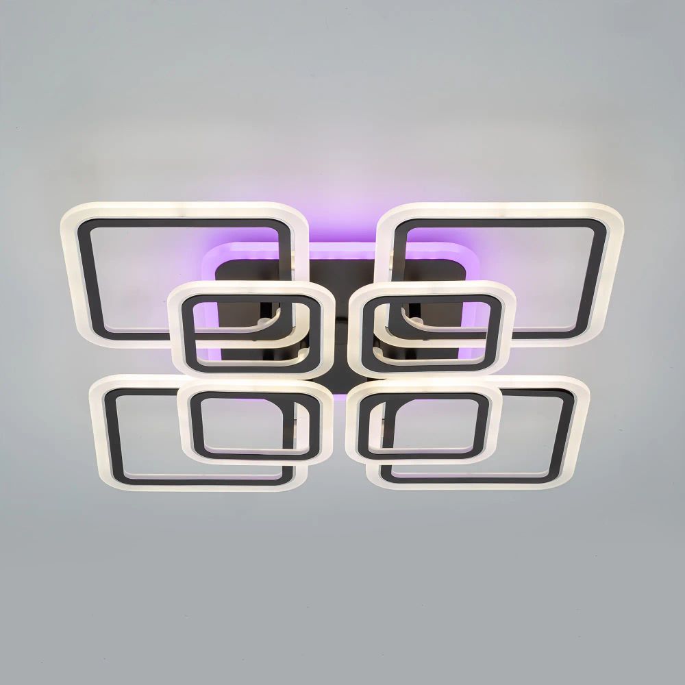 Citilux Марсель Смарт CL232A185E RGB Умная люстра Чёрная