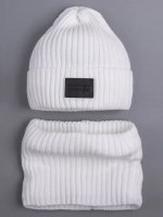 Шапка и снуд детские осенние