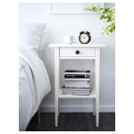 Тумбочка - IKEA HEMNES, 46x70 см, белый, ХЕМНЭС ИКЕА