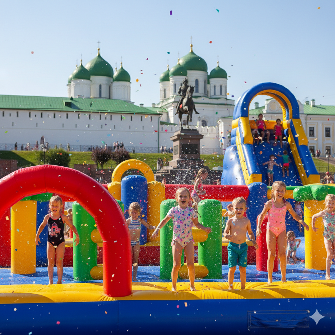 Батут купить в Рязани – надувные аттракционы БатутМастер