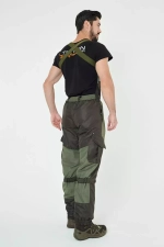 Демисезонный мужской костюм Onerus Горный -5 (Таслан,Флис) Тёмный хаки