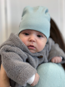 Шапка детская двухслойная Мята