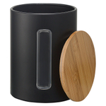 Набор банок для хранения kaffi, 1 л, матовые черные, 3 шт.