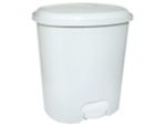 Ведро 12л с педалью, белый/белый