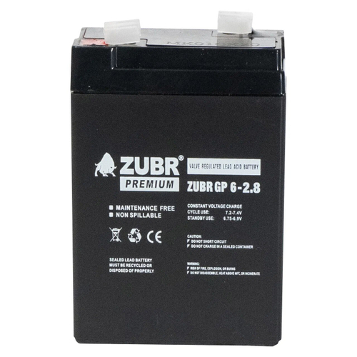 Аккумулятор ZUBR GP6-2.8