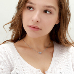 Цепочка с подвеской женская бижутерия, серебро