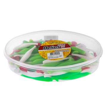 Виброхвост несъедоб. Vigor 3,75'/9.5 см MIX 100шт. (HS-6-031-N) Helios