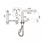 Смеситель Omoikiri Nara-S-C