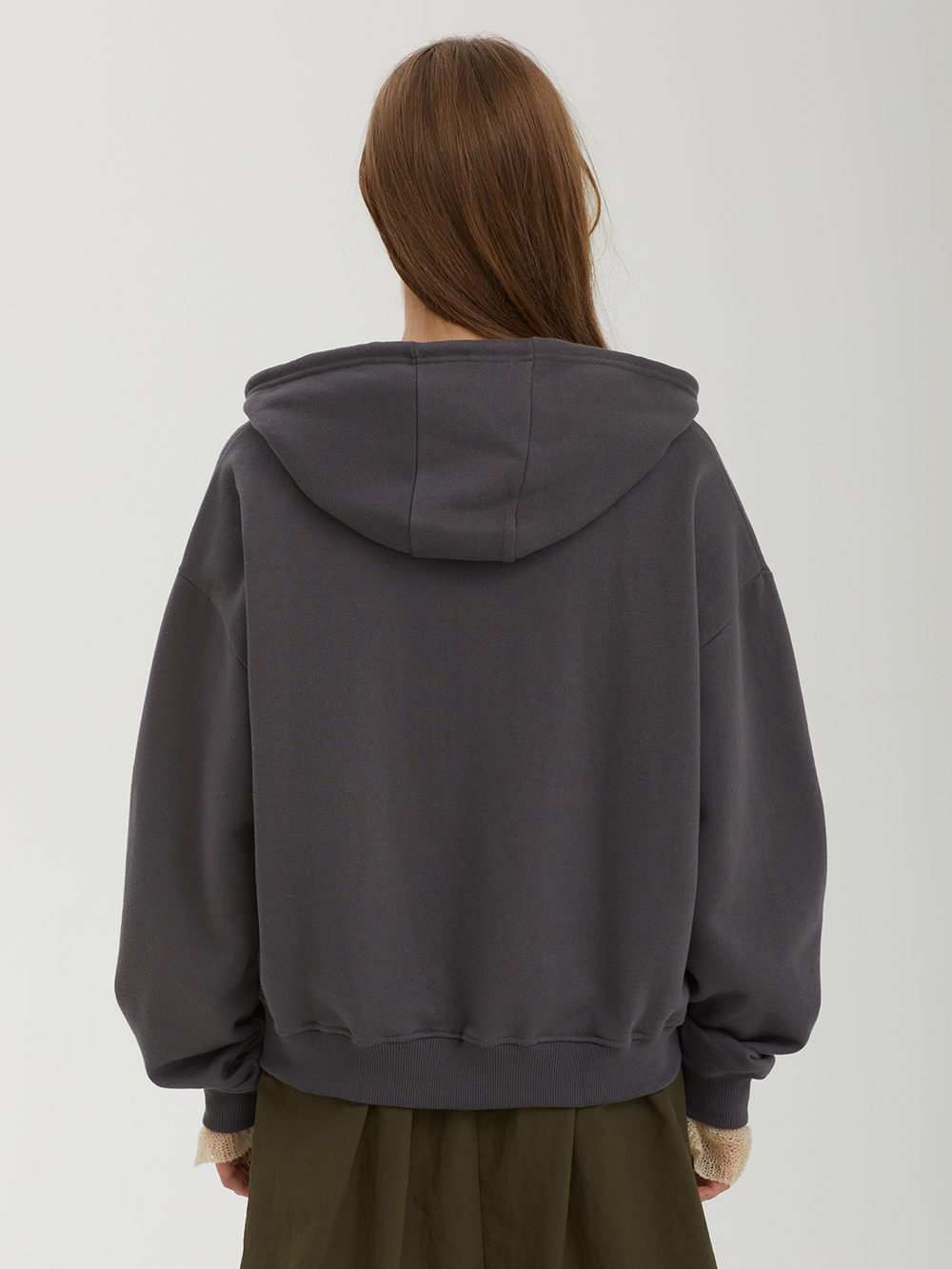 Женская Толстовка Ink Grey Zip Up