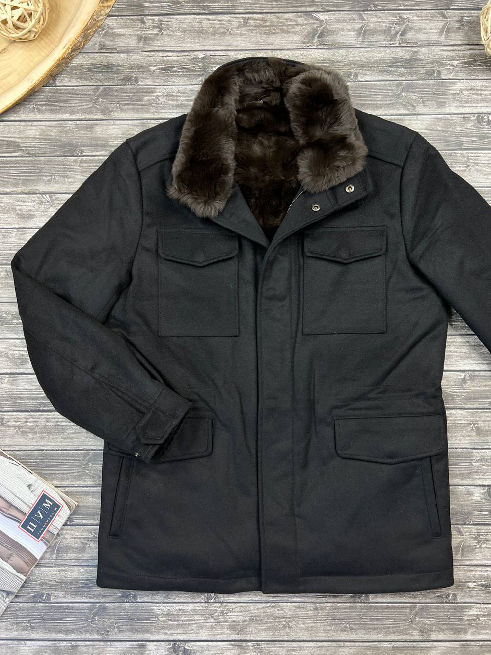 Куртка кашемировая с мехом Loro Piana