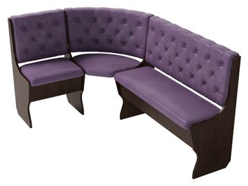 Диван угловой bravo "Оливьер" (Венге/Кожзам Marvel Viola) -G/Л3