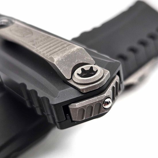 Нож фронтальный, автоматический Microtech Cypher II S/E Apocalyptic Standard - сталь М390МК, рукоять алюминий