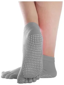 Носки для йоги прорезиненные, размер 36-38, цвета микс