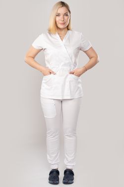 Костюм медицинский женский 386 БЕЛЫЙ