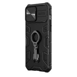 Чехол с поддержкой беспроводной зарядки от Nillkin CamShield Armor Pro Magnetic для iPhone 13 Pro Max, с поворотным кольцом и защитной шторкой для камеры