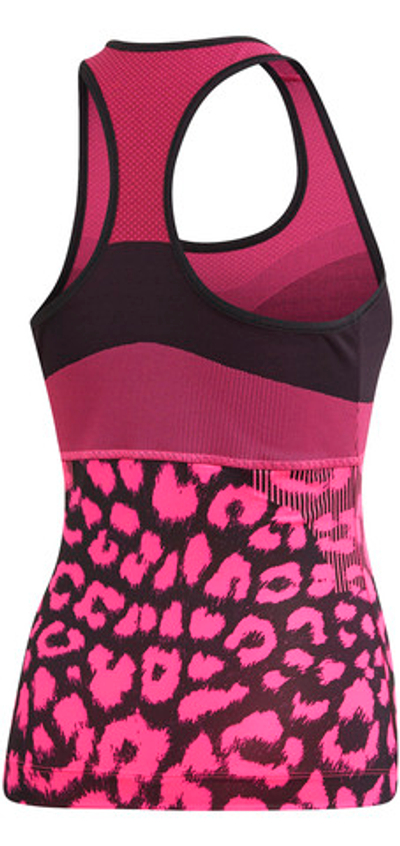 Женский топ теннисный Adidas Stella McCartney Tank - black/shock pink