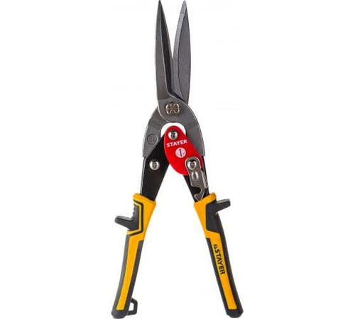 Ножницы по металлу 240 мм левые двухкомпонентные ручки сталь до 1,2 мм