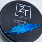 ZT Строительный гель BUILDER GEL RIVIERA, голубое сияние 15 гр.